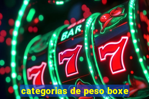 categorias de peso boxe